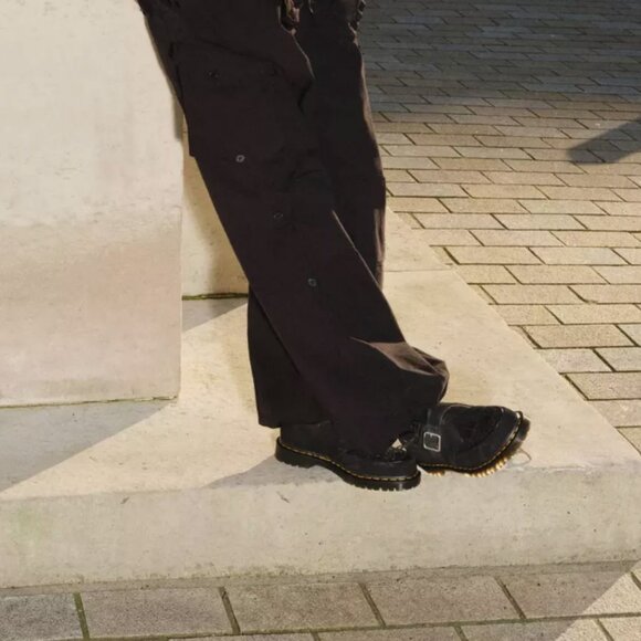 DR. MARTENS Ramsey Kiltie WOVEN Buckle Monk Loafer Creepers MSRP$210 CHIC&UNIQUE - Picture 8 of 13